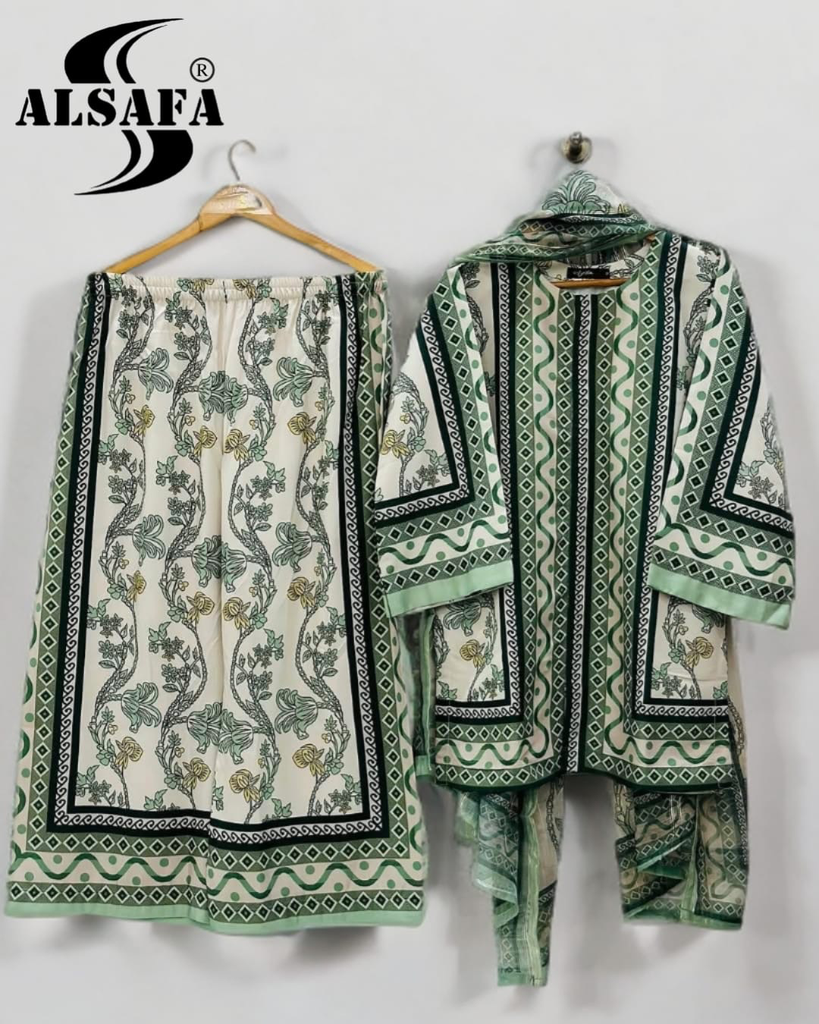 Al safa tunic plazo set with dupatta
