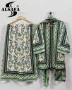 Al safa tunic plazo set with dupatta