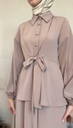 Designer long modest wear in prada fabric