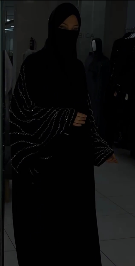 Silver classic work qatri nida abaya