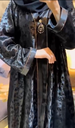 Shiny satin fabric comfortable abaya