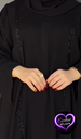 Imported Nida Fabric front close handwork jardosi work with black dupatta