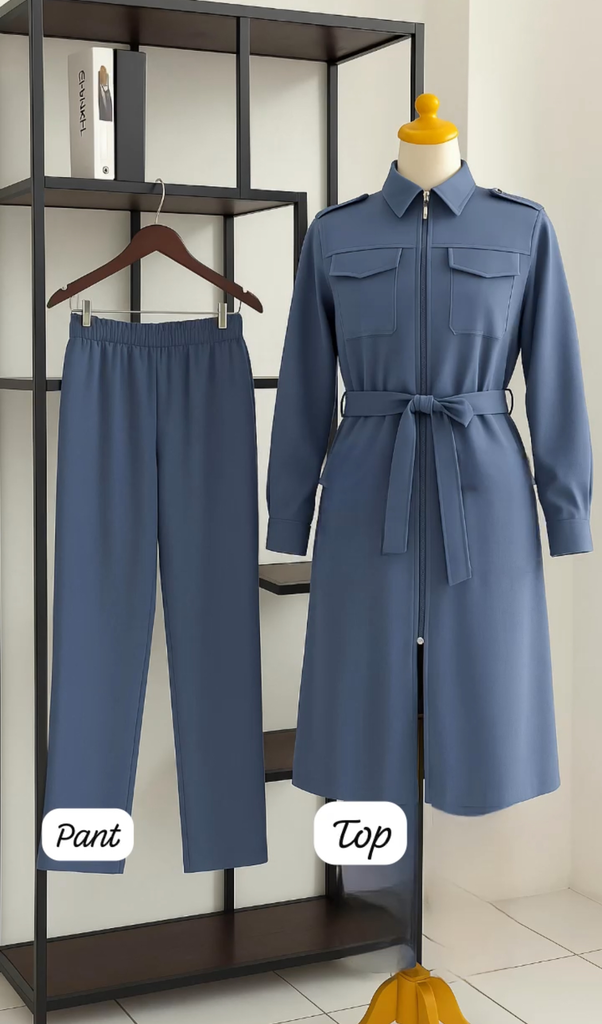 Turkish co-ordset prada fabric