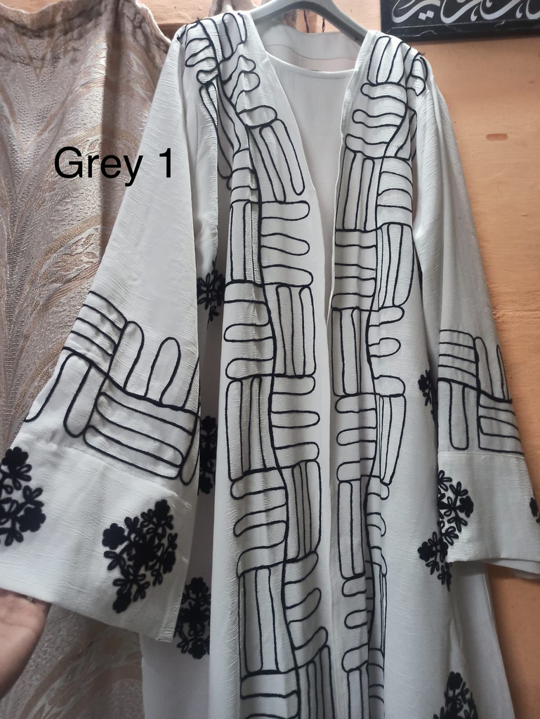 Premium quality embroidery work abaya 