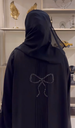 Imported nida back side Bow abaya