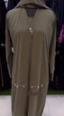 Georgette fabric fancy abaya with lockets