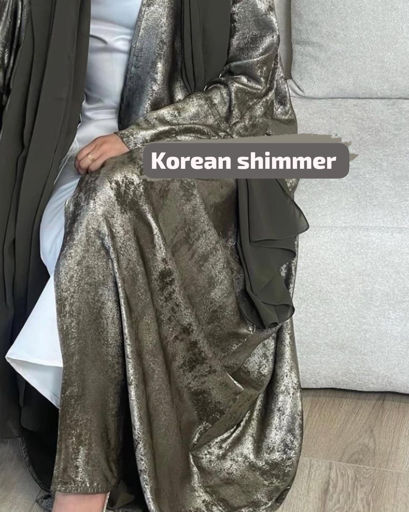 Imported embose Korean shimmer Dubai made kaftan 
