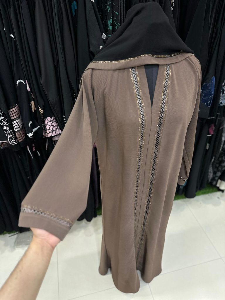 Zoom fabric fancysingle lace with matching abaya