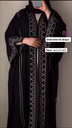 Beautiful Imported dubai made Embroidered straight abaya Front open with buttons