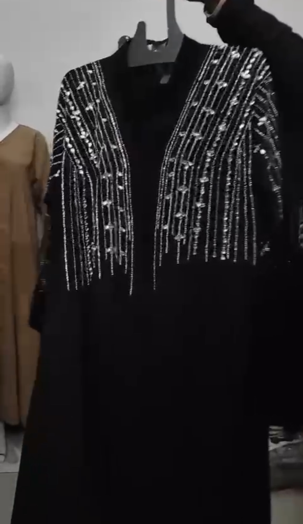 Beautiful Heavy Handwork abaya with front and back side  with dupatta