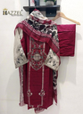 Reyon With Cotton Thread Embroidery Work And Sequence Work