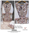 Hoor tex Pakistani top and bottom in heavy chinnon
