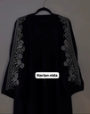 Premium korean nida fabric designer handwork abaya