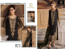 Georgette very heavy handwork Semi stitched outfit with beautiful embroidery,moti work and applique work