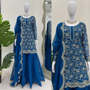 Faux georgette beautiful garara 