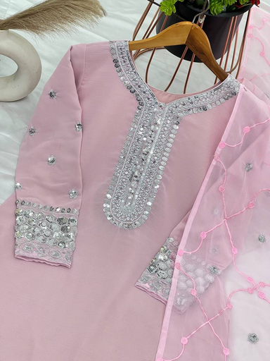 Baby pink sharara