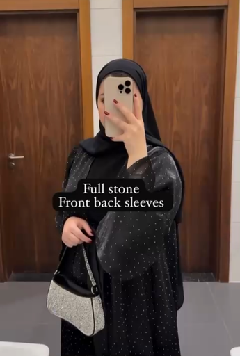 Full stone elegant abaya