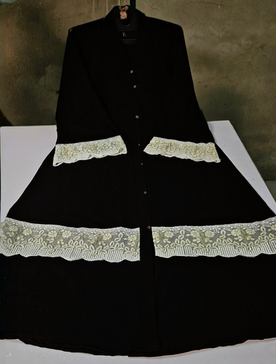 Best for umrah Imported cey crush fabic with beautiful lace 