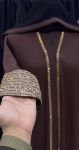 Golden Diamond sleeves abaya
