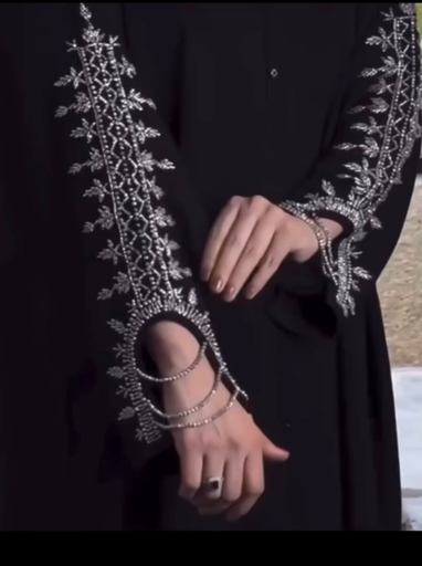 U cut silver crystal hanging work on sleeves