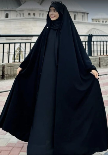 Irani chadar black prada fabric
