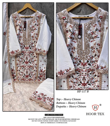 Pakistani top and bottom in heavy chinnon