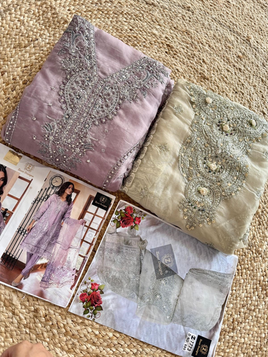 Organza embroidery handwork