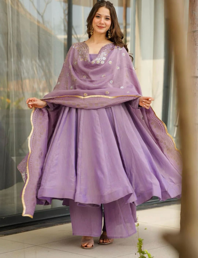 Heavy fancy silk gown