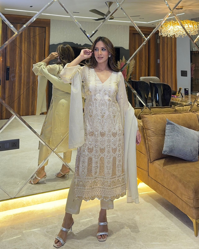 Fancy faux georgette dress